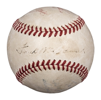 Jesse Owens and Frank McCormick Multi-Signed Official National League (Ford Frick) Baseball (JSA)